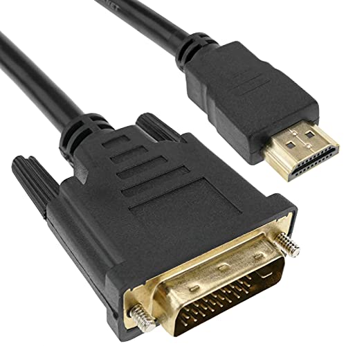 BeMatik - HDMI-Kabel HDMI Typ A DVI-D Stecker auf Stecker 3 m von CABLEMATIC
