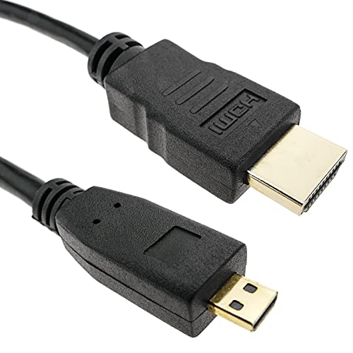 BeMatik - HDMI Kabel Typ A 1.4 Stecker auf HDMI Typ D Stecker 2 m von CABLEMATIC