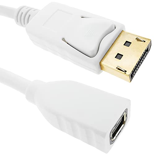 BeMatik - Mini DisplayPort Kabel DisplayPort weiblichen zu männlichen 2 m von CABLEMATIC