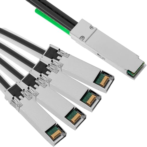 BeMatik - QSFP + Kabel SFF-8436 bis 4 SFF-8431-SFP + 40 Gigabit 1m von BEMATIK.COM