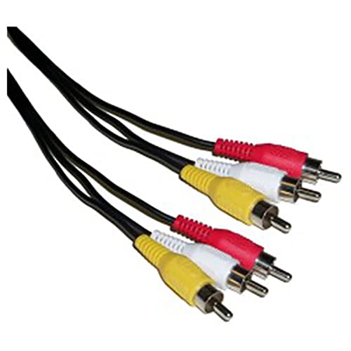 BeMatik - Stereo-Audio + Video Kabel 20m (3XRCA-M/M) von CABLEMATIC