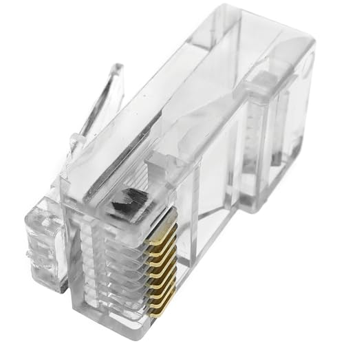 BeMatik - UTP-Stecker Cat.5e RJ45-Stecker zum Crimpen auf 100-Pack-Kabel von Cablematic