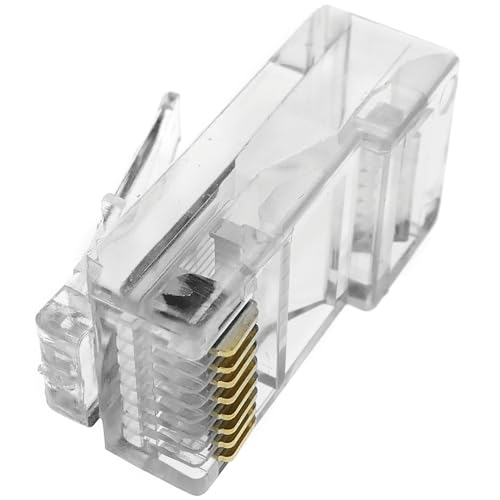 BeMatik - UTP-Stecker Cat.5e RJ45-Stecker zum Crimpen auf 100-Pack-Kabel von CABLEMATIC