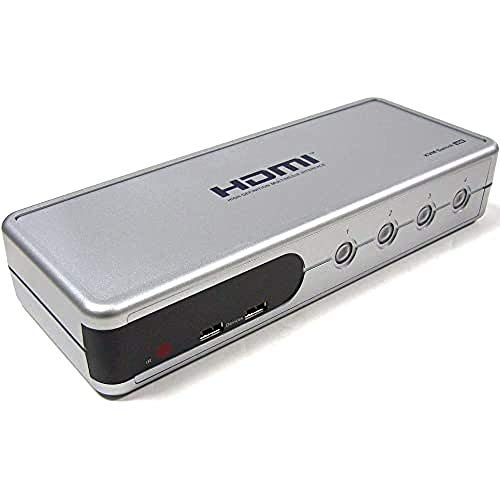 BeMatik - Uniclass KVM Switch HDMI AUDIO USB2 1KVM zu 4CPU von CABLEMATIC
