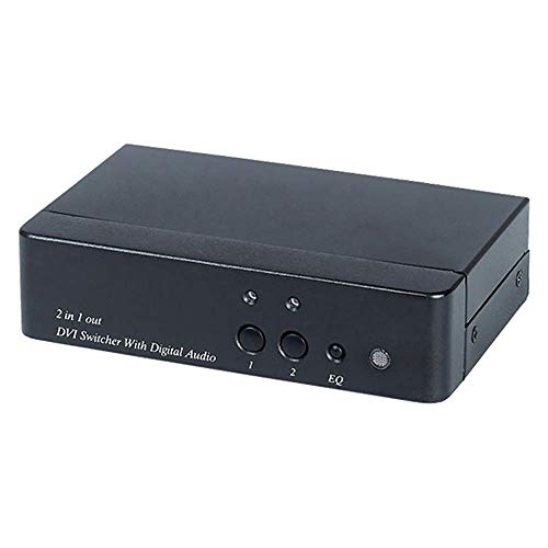 Cablematic - DVI und digitale Audio-Schalter 2 Ports DS02D von CABLEMATIC