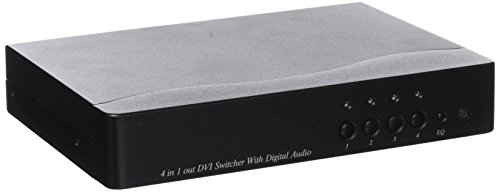 Cablematic - DVI und digitale Audio-Schalter 4 Ports DS04D von CABLEMATIC