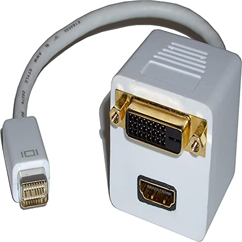 Cablematic - Duplicator Kabel miniDVI passiv-D Stecker auf DVI und HDMI von CABLEMATIC