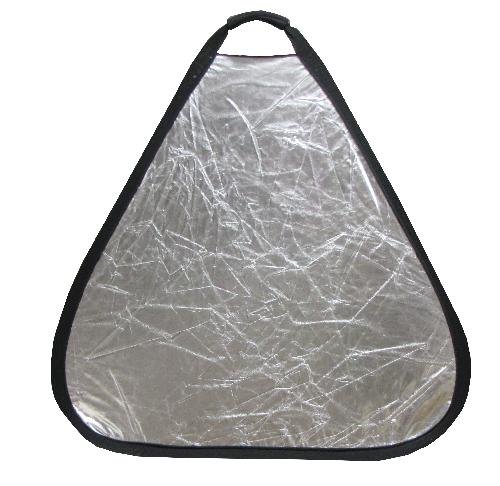Cablematic - Durchscheinendes Reflektorpaneel, weiß, 60 cm, dreieckig von Cablematic
