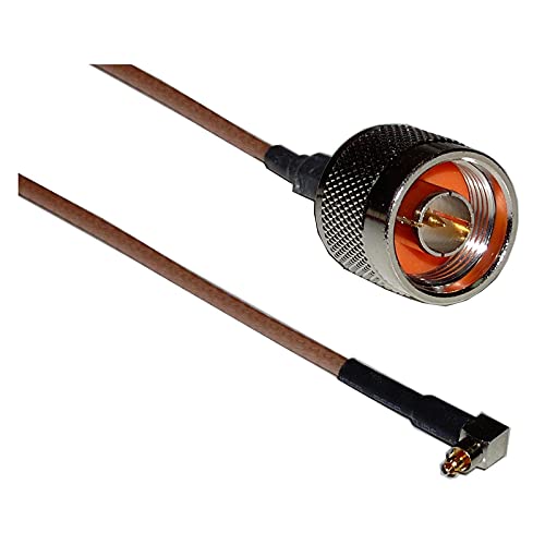 BeMatik - RG-316 Kabel 20cm (MC-Card Lucent Macho/N-Stecker) von Cablematic