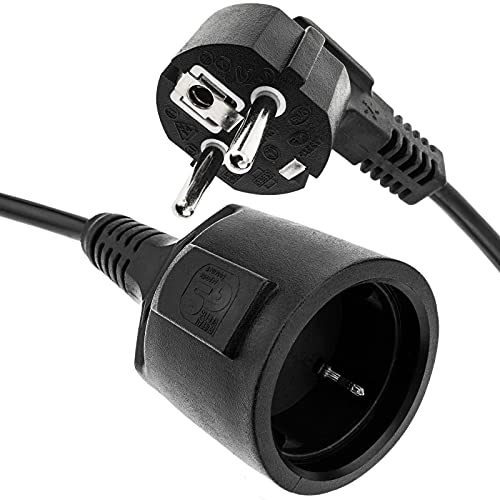 BeMatik - Kabel Winkelmesser elektrisch Schuko männlich zu weiblich von 15 m schwarz BeMatik - Kabel Winkelmesser elektrisch Schuko männlich zu weiblich von 15 m schwarz von BEMATIK.COM