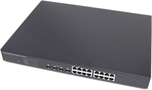 Cablematic – Switch 10/100/1000 Mbps PoE IEEE 802.3 AF Rack19 (16 PoE und 4 SFP von CABLEMATIC