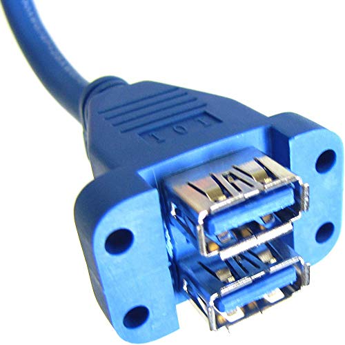 Cablematic USB 3.0-Kabel 2 x USB A Buchse auf Buchse HS20 50cm A von CABLEMATIC