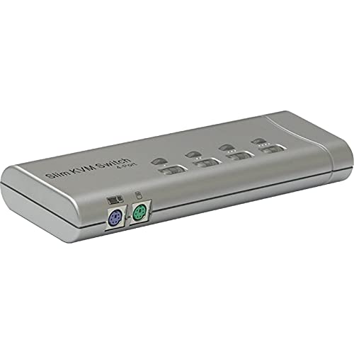 Cablematic - Uniclass KVM Switch VGA PS2 Slim 1KVM zu 4CPU von CABLEMATIC