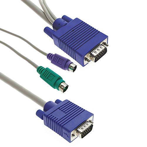 Cablematic - Uniclass Prima KVM-Switch-Kabel 5m PS2 von CABLEMATIC