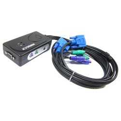Cablematic VGA PS2 KVM Switch mit 2CPU 1KVM von CABLEMATIC