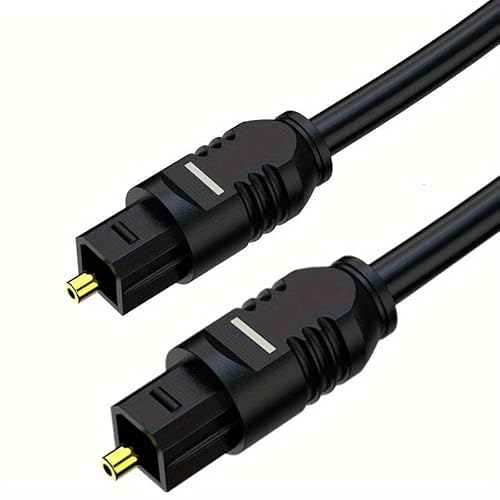 Audiokabel digital Toslink-Stecker 3 Meter schwarz von CABLEPELADO