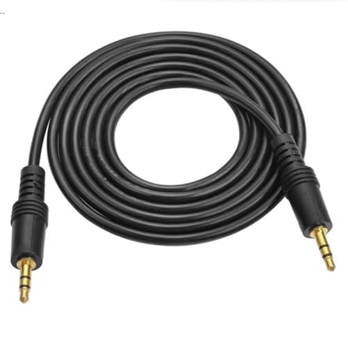 CABLEPELADO 2,5-mm-AUX-Kabel, Stecker auf Stecker, Kompatibel Mit Kopfhörern, MP3-Playern und Geräten Mit 2,5-mm-Anschluss, Schwarz, 1,50 m von CABLEPELADO