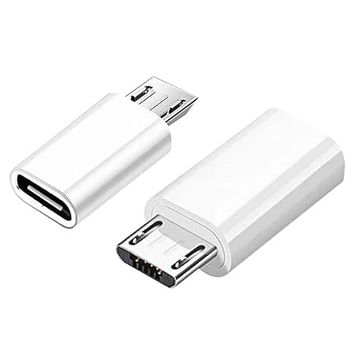 CABLEPELADO Adapter USB C Buchse auf Micro USB Stecker | USB C auf Micro USB Konverter | Datenübertragungsraten von bis zu 480 Mbit/s | Datenübertragung | Weiß CABLEPELADO Adapter USB C Buchse auf Micro USB Stecker | USB C auf Micro USB Konverter | Datenübertragungsraten von bis zu 480 Mbit/s | Datenübertragung | Weiß von CABLEPELADO
