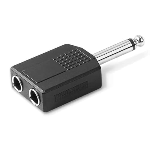 CABLEPELADO Audioadapter Mono 2xJACK 6.35/H - Klinke 6.35/M schwarz, Klinkenstecker Adapter CABLEPELADO Audioadapter Mono 2xJACK 6.35/H - Klinke 6.35/M schwarz, Klinkenstecker Adapter von CABLEPELADO
