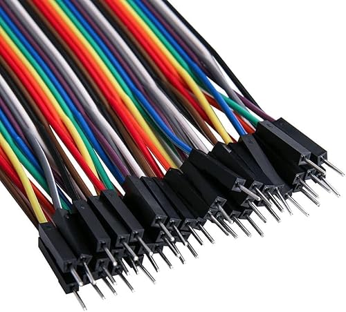 CABLEPELADO Dupont-Kabel 40-polig | Dupont-Brückendraht 40 Pins | Brückenkabel für Prototyp-Platten | Brückenkabel für Arduino Raspberry Pi | Breadboard Kabel | Stecker auf Stecker von CABLEPELADO