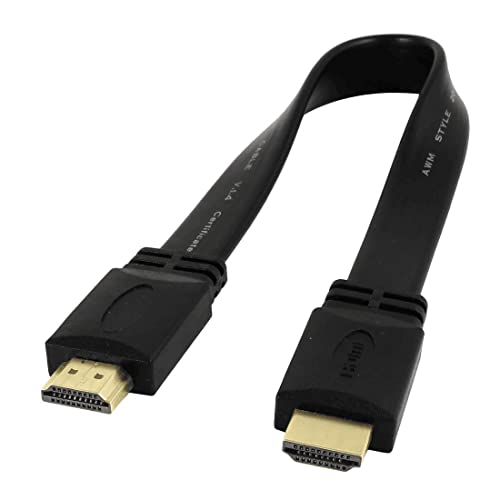 CABLEPELADO HDMI-Kabel Plano Ethernet Goldene Kontakte, HDMI-Kabel, 4K, flach, Audio, multifunktional, High Definition, kompatibel mit PC, PS4, PS5, Xbox, Smart TV, 50 cm von CABLEPELADO