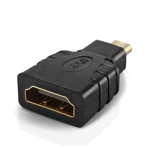 CABLEPELADO HDMI auf Micro HDMI Adapter | Universal Micro HDMI Video Adapter | 4K Ultra HD 1080p Full HD | Geeignet für Smartphone, Kameras und Tablet von CABLEPELADO