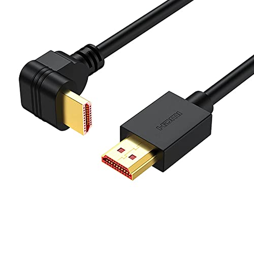 CABLEPELADO Hdmi-Ethernet-Kabel, abgewinkelt, vergoldete Kontakte, Audio, multifunktionale Halterung, High Definition, Winkel 270°, kompatibel mit 2 Metern CABLEPELADO Hdmi-Ethernet-Kabel, abgewinkelt, vergoldete Kontakte, Audio, multifunktionale Halterung, High Definition, Winkel 270°, kompatibel mit 2 Metern von CABLEPELADO