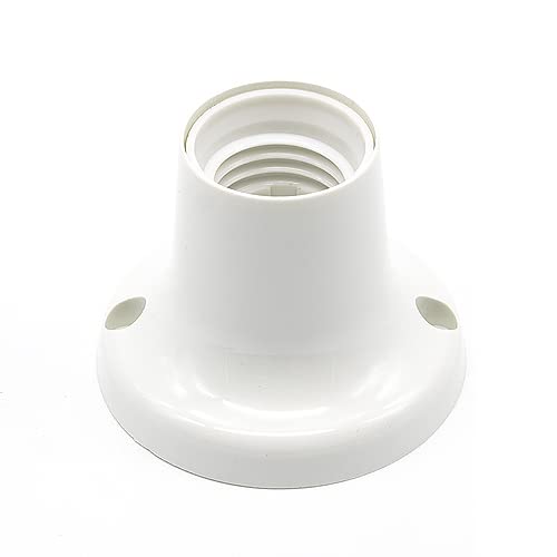 CABLEPELADO Lampenfassung E27, gerader Sockel, Lampenfassung, Wandleuchte, Lampenfassung, E27-Sockel, 4 A, 250 V, einfach zu installieren, Weiß CABLEPELADO Lampenfassung E27, gerader Sockel, Lampenfassung, Wandleuchte, Lampenfassung, E27-Sockel, 4 A, 250 V, einfach zu installieren, Weiß von CABLEPELADO