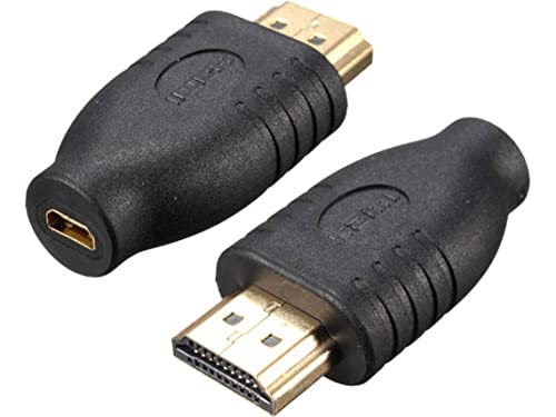 CABLEPELADO Micro HDMI auf HDMI Adapter | Universal Micro HDMI Video Adapter | 4K Ultra HD 1080p Full HD | Geeignet für Kameras, Laptop und Tablet von CABLEPELADO