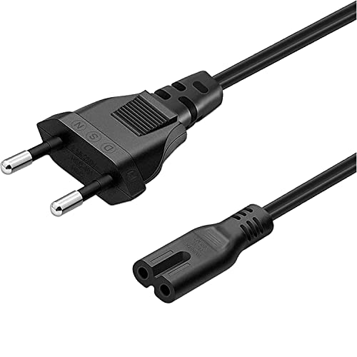 CABLEPELADO Netzkabel Typ C Euro - C7 - Euro 8 Kabel - Kompatibel mit Samsung Toshiba LG Philips Sharp Sony Monitor, DVD Printer Radio BLU-Ray Playstation Xbox - 0,50 Meter - Schwarz von CABLEPELADO