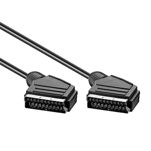 CABLEPELADO SCART-Kabel Stecker auf Stecker | SCART-Kabel | 21-poliges Kabel | Scart Scart-Kabel | Durchmesser 7 mm | Schwarz | 2 Meter CABLEPELADO SCART-Kabel Stecker auf Stecker | SCART-Kabel | 21-poliges Kabel | Scart Scart-Kabel | Durchmesser 7 mm | Schwarz | 2 Meter von CABLEPELADO
