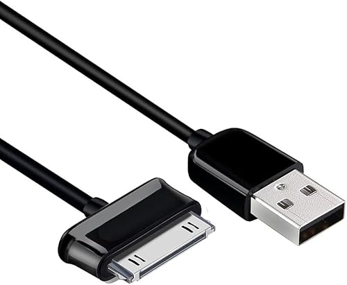 CABLEPELADO Samsung Galaxy Tab Stromkabel Datentransferkabel für Galaxy Tab USB Kabel für Samsung Tablets 1 Meter Schwarz von CABLEPELADO