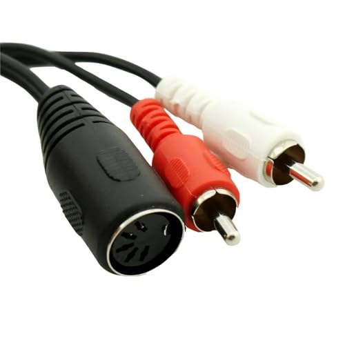 CABLEPELADO Stereo-Audiokabel DIN Cinch-Buchse | 5-polig weiblich auf Cinch-Kabel | Midi-Kabel auf Cinch | Stereo | passend für Bang & Olufsen, Naim, Quad Systeme CABLEPELADO Stereo-Audiokabel DIN Cinch-Buchse | 5-polig weiblich auf Cinch-Kabel | Midi-Kabel auf Cinch | Stereo | passend für Bang & Olufsen, Naim, Quad Systeme von CABLEPELADO