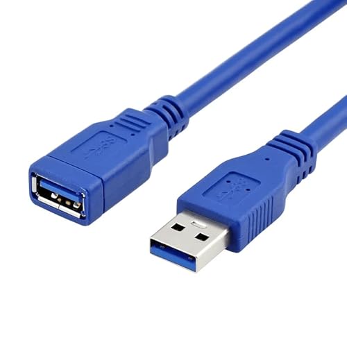 CABLEPELADO USB 3.0 Super Speed Verlängerungskabel | USB Typ A Stecker Buchse | Hochgeschwindigkeits-Verlängerungskabel 5 Gbit/s für Drucker, Maus, Tastatur, Hub, Pendrive, PS-Fernbedienung, HDD, von CABLEPELADO