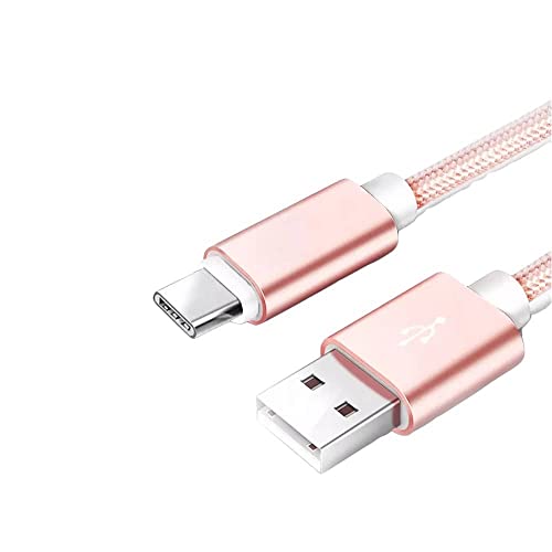 CABLEPELADO USB C Kabel Schnelles Laden und Synchronisieren Nylon geflochten 1M Pink von CABLEPELADO