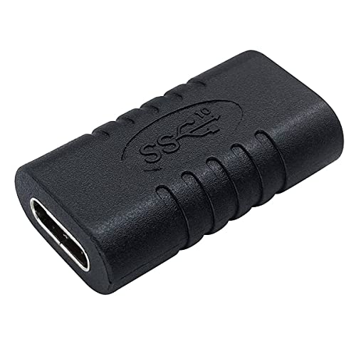 CABLEPELADO USB-C-Spleiß, USB-C-Koppler-Adapter, USB-C-Buchse auf USB-C-Buchse, Übertragung bis zu 10 Gbit/s, Verbindungskabel USB Typ C, USB C-Buchse auf Buchse, USB C 3.1, Schwarz CABLEPELADO USB-C-Spleiß, USB-C-Koppler-Adapter, USB-C-Buchse auf USB-C-Buchse, Übertragung bis zu 10 Gbit/s, Verbindungskabel USB Typ C, USB C-Buchse auf Buchse, USB C 3.1, Schwarz von CABLEPELADO