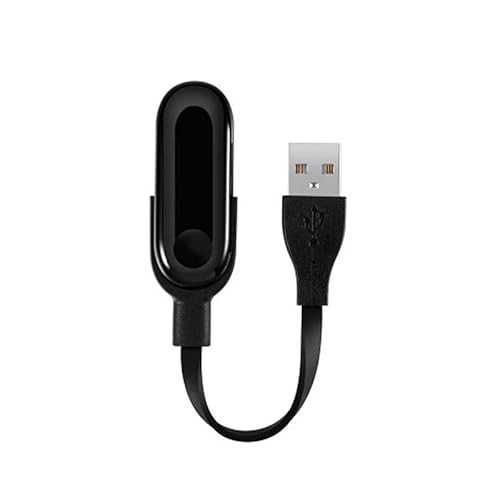 CABLEPELADO USB-Lade- und Synchronisierungskabel, kompatibel mit Xiaomi Mi Band 2, Ladegerät für Xiaomi Mi Band 2, Ersatzkabel für Xiaomi Mi Band 2, Länge 15 cm, Schwarz von CABLEPELADO