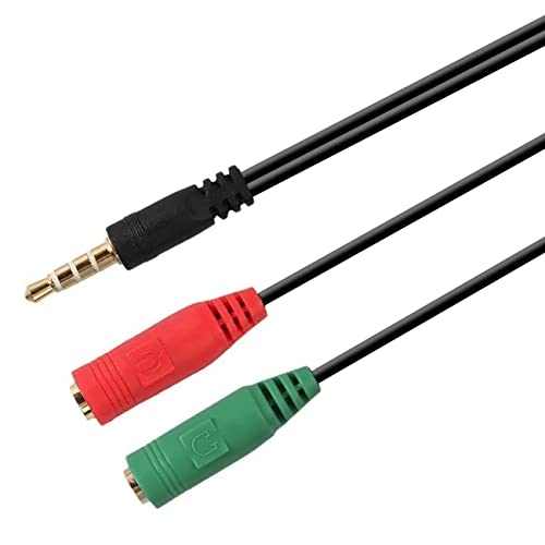 CABLEPELADO Verteilerkabel für Kopfhörer und Mikrofon Jack 3.5 4 Pin 0,30 m Ne CABLEPELADO Verteilerkabel für Kopfhörer und Mikrofon Jack 3.5 4 Pin 0,30 m Ne von CABLEPELADO