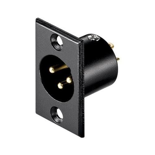 Gehäuse Mikrofon XLR 3 Pin Stecker Schwarz, cablepelado® von CABLEPELADO