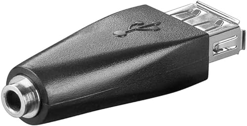 cablepelado – Adapter USB weiblich auf Klinke weiblich schwarz von CABLEPELADO