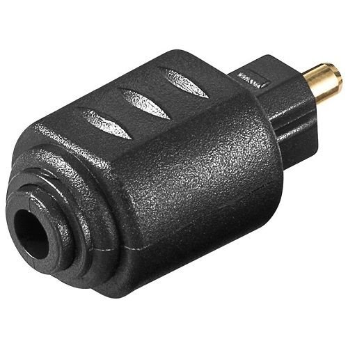 cablepelado Digital Audio Adapter Toslink Stecker auf Toslink Mini 3.5 mm schwarz von CABLEPELADO