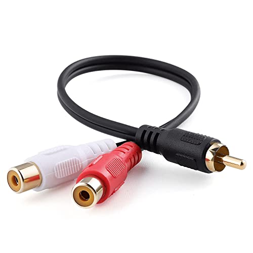 cablepelado – Mono-Audiokabel 2 x RCA weiblich – RCA männlich 0.20 m von CABLEPELADO