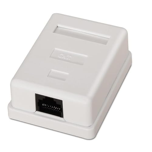 cablepelado – Oberfläche Box 1-RJ45 Cat 6 UTP weiß von CABLEPELADO