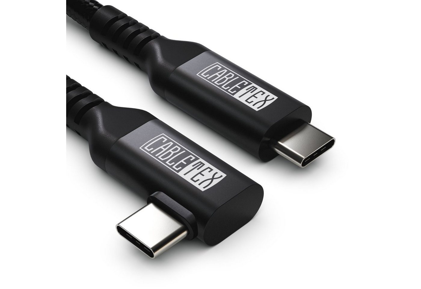 CABLETEX 5m USB-C Link Kabel für Meta Oculus Quest 3 & 2, Laden & Spielen USB-Kabel, USB C, USB-C, USB-C, USB C (500 cm), Robuster Nylonmantel, 5 Gbit/s, USB 3.2 Gen1, Gleichzeitig Aufladen von CABLETEX