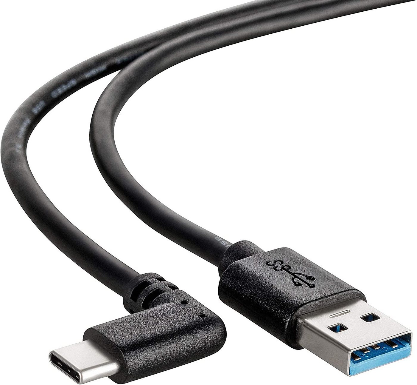 CABLETEX Für Meta Oculus Quest 2 Link Kabel, 3 Meter, MacBook Pro & Smartphones USB-Kabel, USB-A, (300 cm), Abgewinkelter Stecker, 5 Gbit/s, USB 3.2 Gen1 von CABLETEX