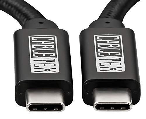 CABLETEX USB C Kabel 3 Meter 100W Power Delivery Ladekabel für Macbook Pro, für Oculus Quest Link, 5GBit/s Datenübertragung, Typ C USB 3.2 Gen 1 CABLETEX USB C Kabel 3 Meter 100W Power Delivery Ladekabel für Macbook Pro, für Oculus Quest Link, 5GBit/s Datenübertragung, Typ C USB 3.2 Gen 1 von CABLETEX