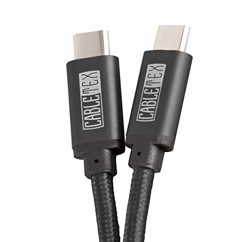 USB C Kabel auf Typ C USB 3.2 I 3 Meter lang I Ladekabel Datenkabel I USB 3.2 Gen1 Computer und Smartphones I Für MacBook Pro, Galaxy, S9+, S10+, Huawei P20 Pro, OnePlus 3 von CABLETEX