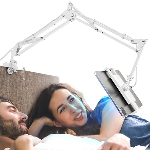 CACENCAN Faltbarer Tablet-Ständer, Tablet-Halterung, verstellbar für Bett, universeller, flexibler Tablet-Halter mit 360-Grad-Rotation für iPad/iPhoneX/iPad Pro/N-Switch oder andere 11,4 - 34,8 cm von CACENCAN