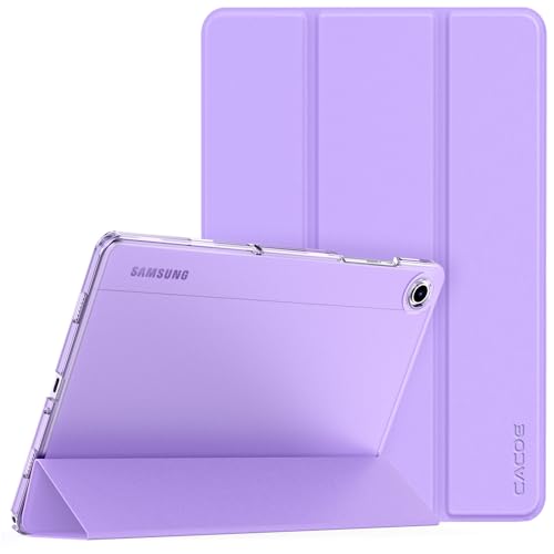 CACOE Hülle Kompatibel mit Samsung Galaxy Tab A9+ / A9 Plus 11 Zoll 2023-SM-X210/X216/X218, Ultra Dünn Transluzent Matt Rückseite Abdeckung mit Auto aufwachen/Schlaf Funktion（Lila） von CACOE