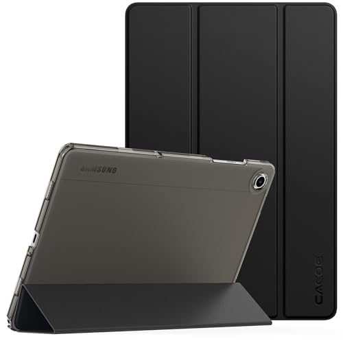 CACOE Hülle Kompatibel mit Samsung Galaxy Tab A9+ / A9 Plus 11 Zoll 2023-SM-X210 / X216 / X218, Ultra Dünn Transluzent Matt Rückseite Abdeckung mit Auto aufwachen/Schlaf Funktion (Schwarz) von CACOE